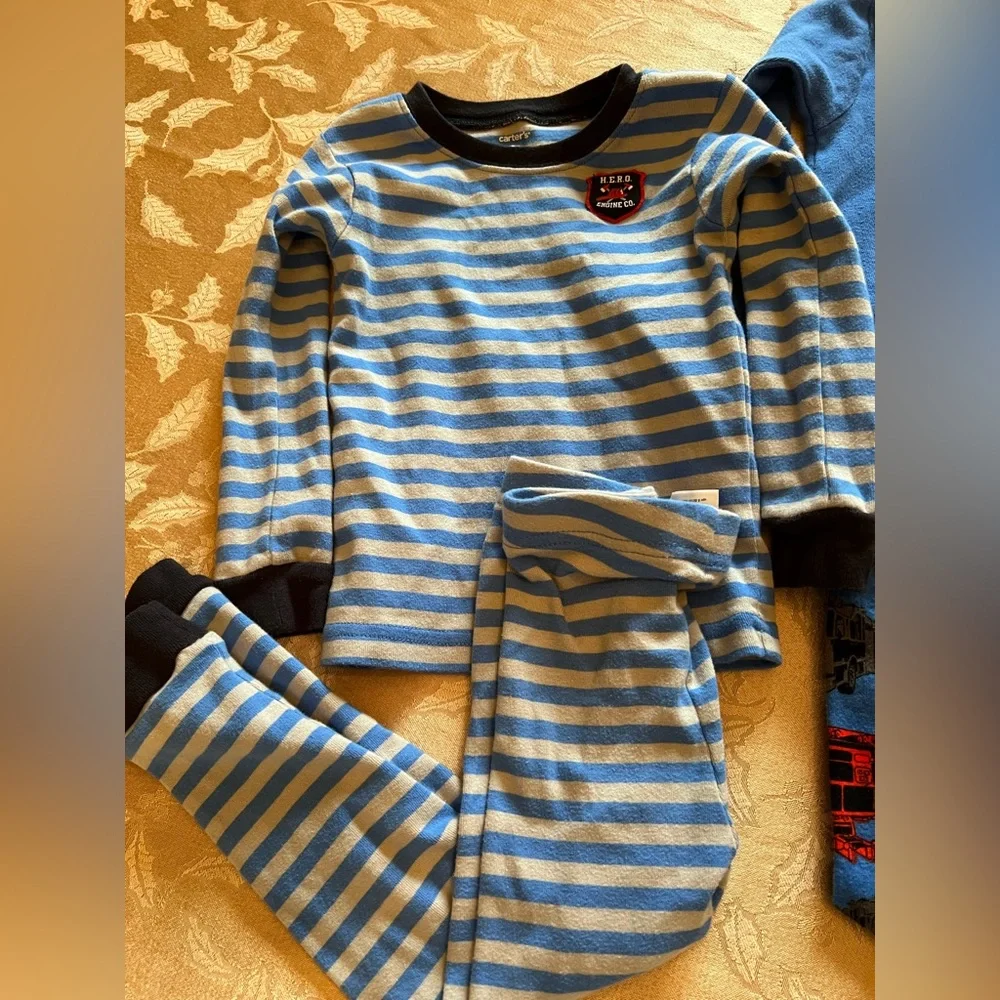 Carters Boys Cotton Long Sleeve Pajamas